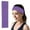 Purple, variant on Candy Color Headband Solid Elastic Exercise Headband for Fitness Yoga Antiperspirant Hair Accessories