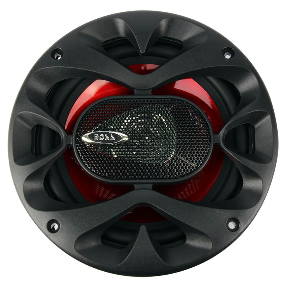 Boss 6.5 Inch 300 Watt 3Way Car Coaxial Audio Red Stereo Speakers