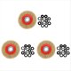 thumbnail image 1 of 3Pz 8 Pulgadas 200mm Cepillo de de Rueda de Alambre Plano de Acero con 30Pzs Anillos Adaptador para Amoladora de Banco Pulido, 1 of 8