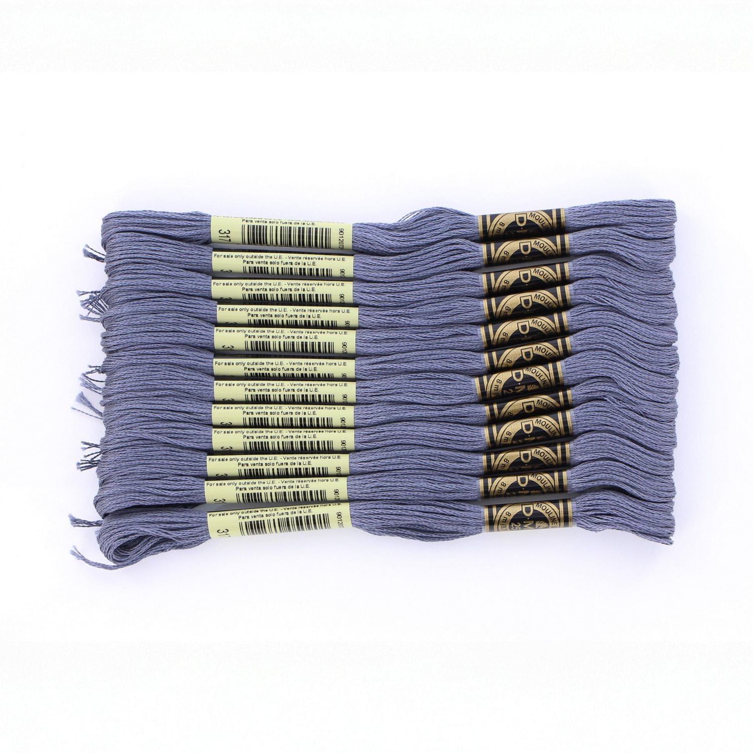 DMC Cotton 6 Strand Floss 8m - Grey/Silver, 6 Strand