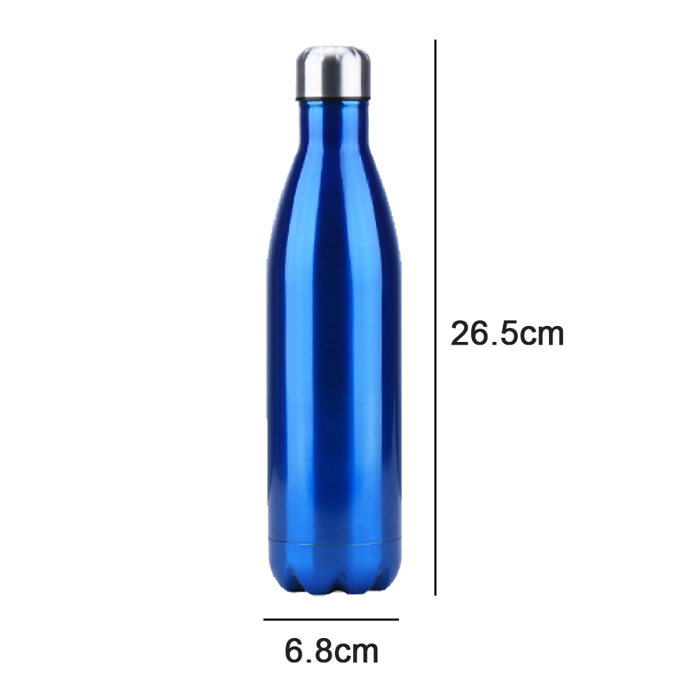 Insulated Water Bottle Stainless Steel Water Bottles Metal Water Bottle,  Blue Ocean Shark Cruise Ship Cartoon