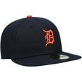 thumbnail image 3 of Men's New Era Navy Detroit Tigers Authentic Collection On-Field Road 59FIFTY Fitted Hat, 3 of 6