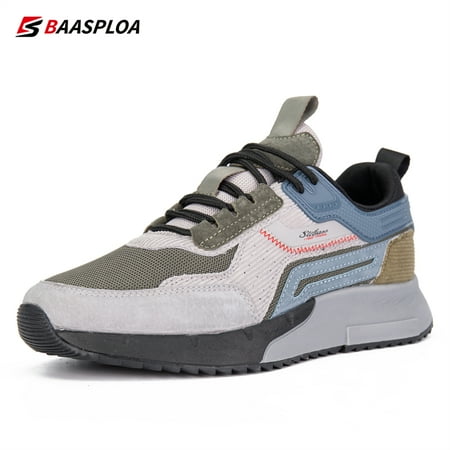 

Baasploa Men‘s Spring Outdoor Casual Shoes Breathable Comfortable Walking Shoes Non-Slip Wear-Resistant Shoes