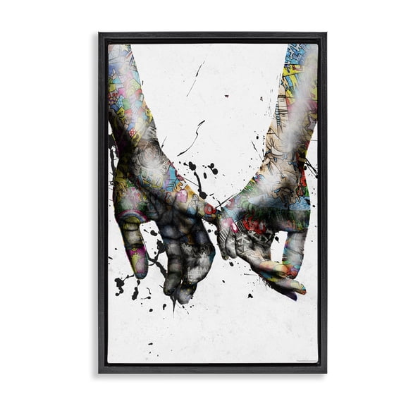 Stupell Industries Modern Black Floating Frame Canvas Art, 17 x 25, by Reinders