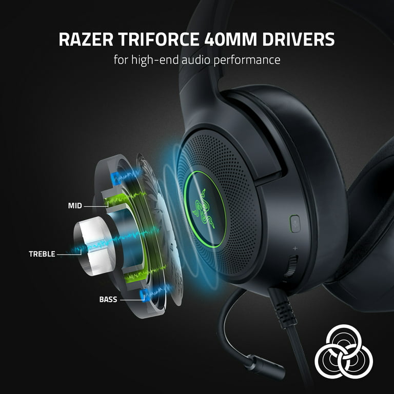 Razer Kraken V3 X Wired Gaming Headset for PS5, PS4 via USB Type A, Chroma RGB, Black - Walmart.com