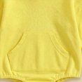 thumbnail image 4 of Gerichy Newborn Baby Boys Hooded Sweatshirt Long Sleeve Solid Romper 0 3 6 12 18 24 Months Infant Baby Fall Winter Spring Outfits, 4 of 4