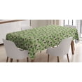 thumbnail image 1 of Vine Tablecloth, Viticulture Theme Swirly Grapevines Growing up the Wall Image, Rectangle Satin Table Cover Accent for Dining Room and Kitchen, 60" X 90", Dark Indigo Fern Green, by Ambesonne, 1 of 2