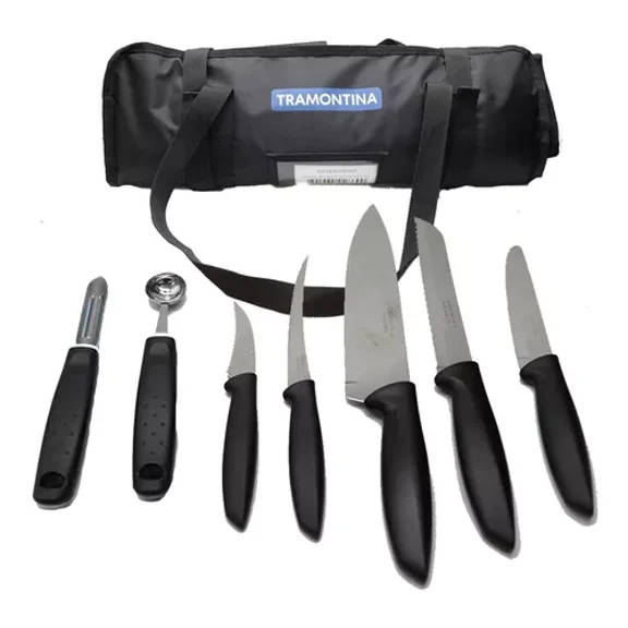 Estuche de cuchillos Tramontina Plenus 13 piezas acero inoxidable
