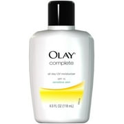 OLAY Complete All Day UV Moisturizer SPF 15, Sensitive Skin 4 oz (Pack of 6)