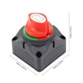 thumbnail image 2 of Three Gear for Marine Car Rv Vehicles Boat Battery Isolator Cut Off Power Battery Switch 200Amps, 2 of 11