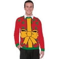 thumbnail image 2 of Adult All Wrapped Up Red Ugly Christmas Sweater, Multi, Medium, 2 of 2