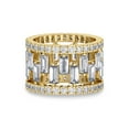 thumbnail image 3 of 6 Carat IGI Certified 14K Yellow Gold LAB GROWN Diamond The Duets Cocktail Ring For Women FG Color VS Clarity ( Ring Size - 9 ), 3 of 6