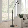 thumbnail image 2 of Henn&Hart 12" Blackened Bronze Metal/Glass Floor Lamp, 2 of 12