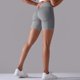 thumbnail image 5 of Pantalones cortos de yoga de cintura alta para mujer - 4,5'' de largo, pantalones cortos de fitness transpirables para correr y entrenar, 5 of 6