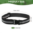thumbnail image 2 of Uxcell Reflective Safety Belt, Hi-Vis Safety Belt Adjustable Reflective Glow Belt Outdoor Running Gear Black, 2 of 7