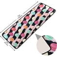 thumbnail image 2 of SKYSONIC 2'X6' Colorful Macaroons Dessert Runner Rug with Rubber Backing, Sweet Valentines Non Slip Entryway Rug Runner Washable Soft Area Rug Carpet for Hallway Bedroom Kitchen Decor, 2 of 6