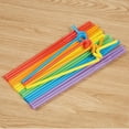 thumbnail image 4 of CCOCC 100Pcs Straws,Food-Safe Disposable Straws,Colorful Flexible Plastic Straws,Creative Straws Drinking Plastic for Hot and Cold Drinks, 4 of 4