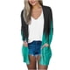 thumbnail image 2 of Puntoco Blusa casual de manga larga con estampado para mujer con bolsillo Cardigan Outwear Puntoco Puntoco-1, 2 of 5