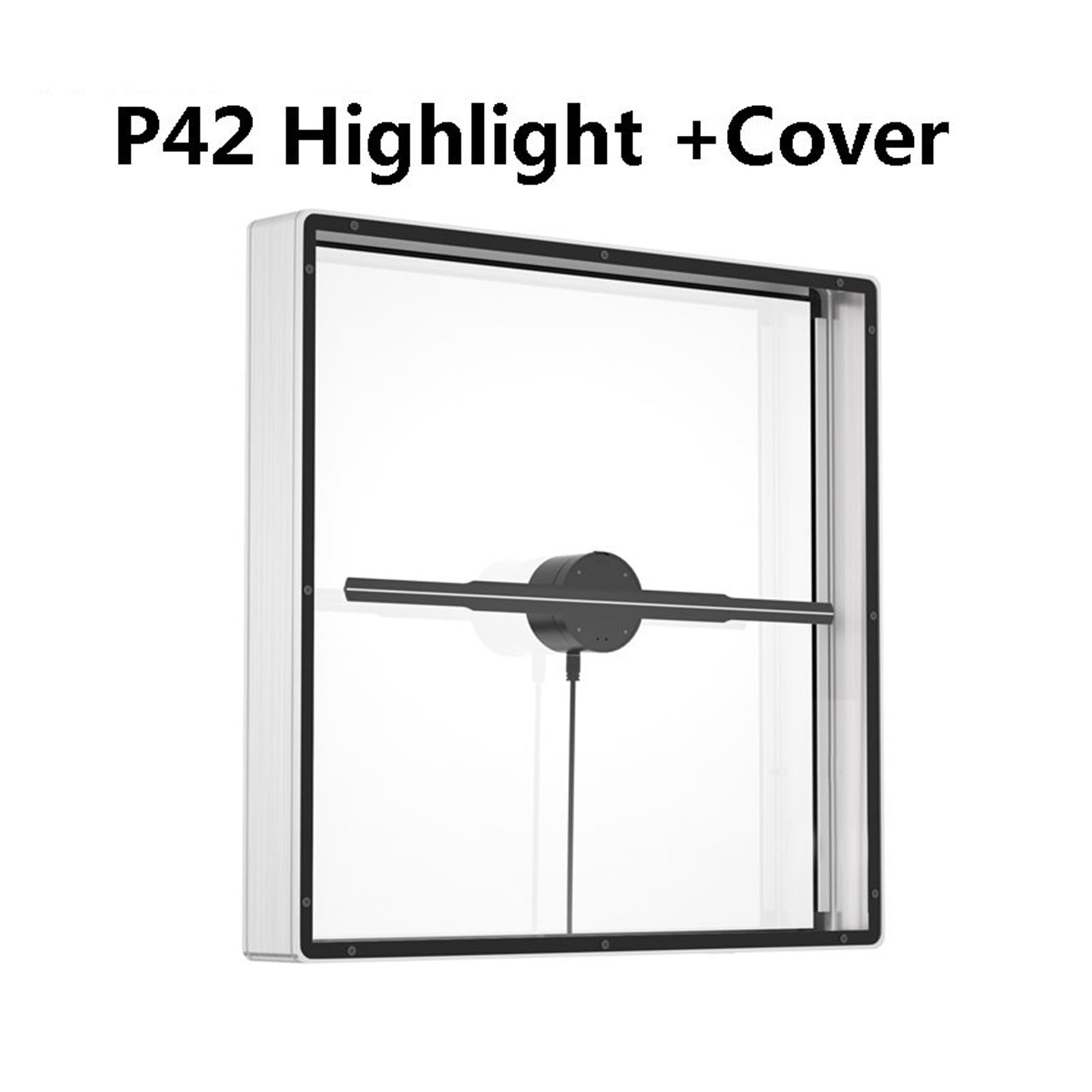 3D Hologram Projector Fan With Cover 224 LED Advertising Display Logo Led Light Wifi Control 3D Holographic Lamp Player ,Versatile And Practical