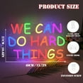 thumbnail image 6 of UPONRAY We Can Do Hard Things Neon Signs, 19.7"*5.9" Dimmable & USB-Powered LED Neon Light, Stylish Wall Decor for Bed Room, Living Room, Baby's Room, Bar, Party, 6 of 8