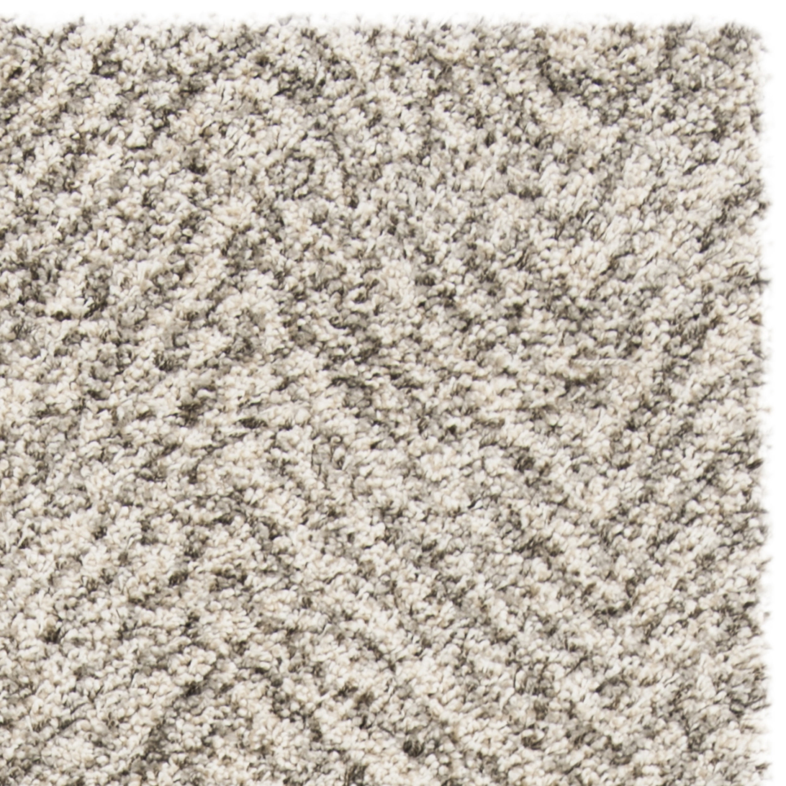 SAFAVIEH Hudson Adam Chevron Shag Runner Rug, Ivory/Grey, 2'3" x 8'
