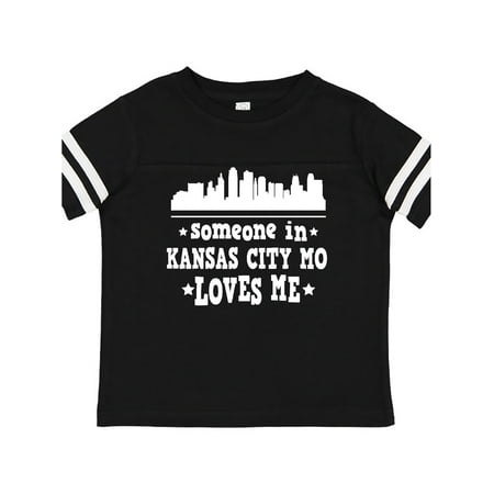 

Inktastic Kansas City Missouri Loves Me Skyline Gift Toddler Boy or Toddler Girl T-Shirt