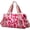 Pink leopard, variant on Cow Print Travel Duffle Bags for Womens, Pink Leopard Sports Tote Gym Bag,Carry on Overnight Workout Bag with Trolley Sleeve Wet Pocket Beach Yoga, Cow, Animal Sport Travel