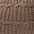 thumbnail image 2 of Baxton Studio Palmas Modern and Contemporary Bohemian Taupe Handwoven Pet Yarn Pouf Ottoman, 2 of 5