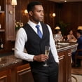 thumbnail image 2 of i.Finelong Men's classic slim-fit three-piece suit, suitable for business, weddings and banquets., 2 of 8