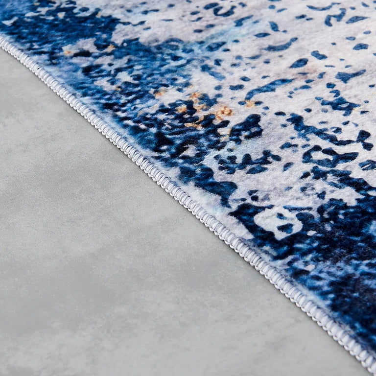 the Apartment blue Lottery Rug（KUETH Area Rugs for Living