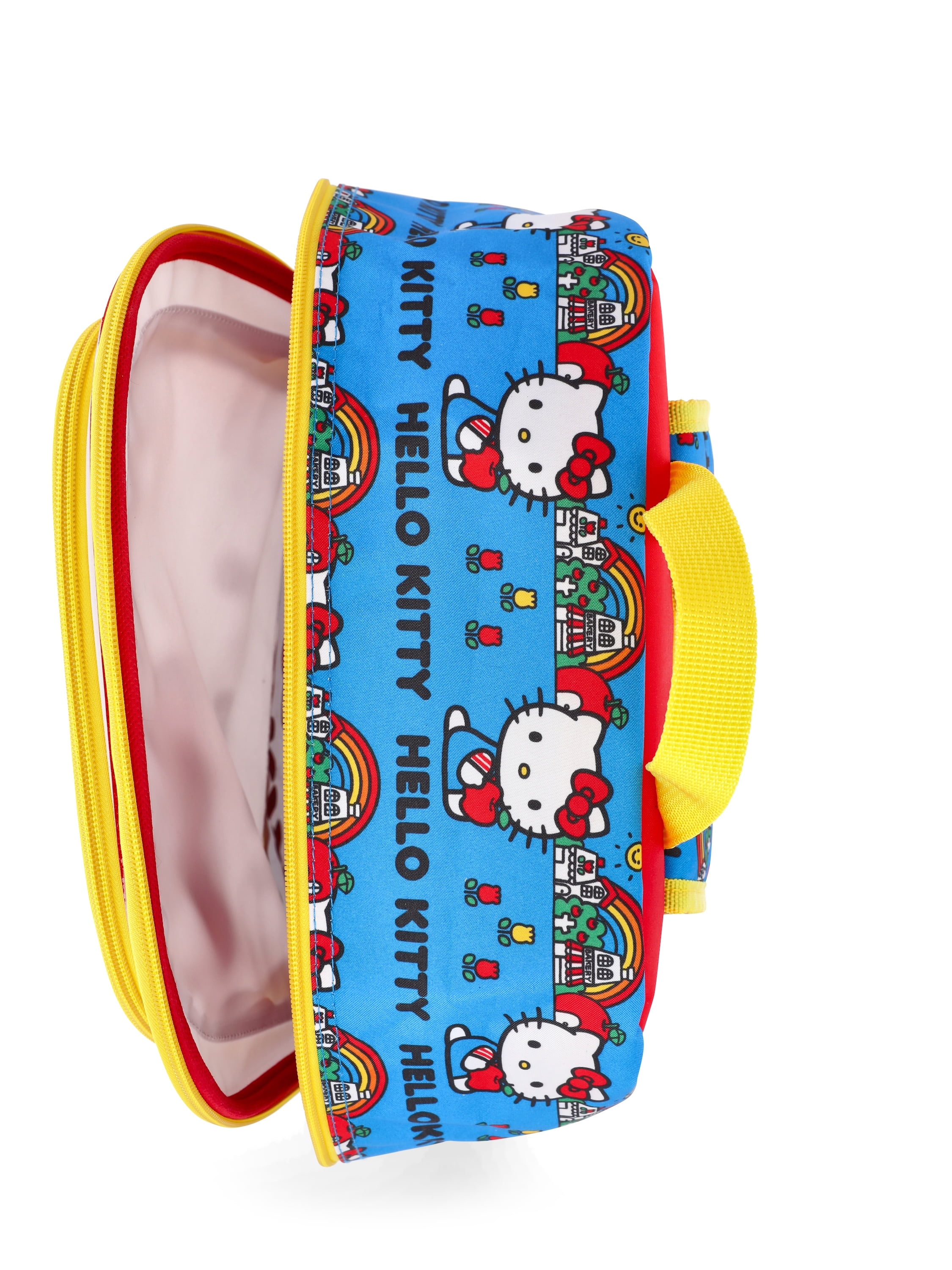 Hello Kitty Girls 17" Summer Day Backpack, Lunch Box, and Headphones Set, 3-Piece, Red