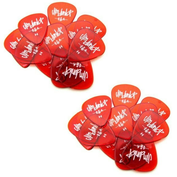 Dunlop Guitar Picks Gels Heavy Red 24 Pack