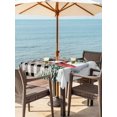 thumbnail image 2 of Outdoor Tablecloth with Umbrella Hole and Zipper, Plaid Snowman Christmas Square Table Cloth 54x54 Inch Waterproof Tablecloth, Xmas Tree Snowflake Birds Branches Picnic Table Cover for Patio Camping, 2 of 7