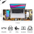 thumbnail image 5 of Long Mouse Pads for Desk,Halloween Vintage Halloween Posters Desk Mats on Top Of Desks, Desk Mouse Pad Extra Large with 3mm Non-Slip Base and Stitched Edge for Gaming,Office,Work,Home 31.5x11.8in, 5 of 5