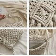 thumbnail image 2 of Kukuzhu Women Straw Crossbody Bags Cotton Crochet Tassel Beach Bag Handmade Clutch Bohemian Purse Woven Shoulder Bag, 2 of 7