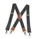 thumbnail image 2 of Tirantes elásticos anchos para hombre, informales, resistentes, para eventos formales Gris oscuro, 2 of 9
