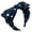 Navy, variant on Bright Polka Dot Bow Wide Headbands for Women Cross Knotted Turban Head Wrap Double Daily Casual Bow Hair Hoops Party Hair Accessories(Color Blue One Size)