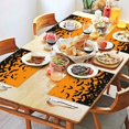 thumbnail image 2 of Halloween Bat Silhouette Pattern Summer Placemats Table Placemats Set Of 4-Linen Kitchen Washable Placemats Table Mats 11.8"x17.7" Non-Slip Heat Resistant, 2 of 6