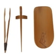 thumbnail image 3 of Bamboo Tea Set, Hand-Made Carving Tea Accessories Tea Scoop, Natural Bamboo Tea Set Tearoom Set For Home Office Tea Accessory Plum Flower Pattern, 3 of 8