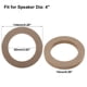 thumbnail image 3 of 4 Piezas 4' Universal Madera Caqui Coche Altavoz Subwoofer Espaciador Anillos Unique Bargains, 3 of 6