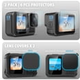 thumbnail image 3 of czcpp-FitStill Étui de Protection en Silicone Noir pour Go Pro Hero 13 Noir, Protection Latérale de Batterie & Protecteurs d'Écran & Capuchons de Lentille & Lanière pour Go Pro Hero 13 Kit d'Accessoires Noirs, 3 of 4