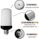 thumbnail image 2 of 4-Pack E27 LED Flame Bulbs 4W with 4 Modes for Home/Garden, 2 of 5