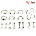 thumbnail image 1 of 16PCS/Set Stainless Steel Spiral Belly Tongue Bar Ring Eyebrow Piercing Jewelry, 1 of 7