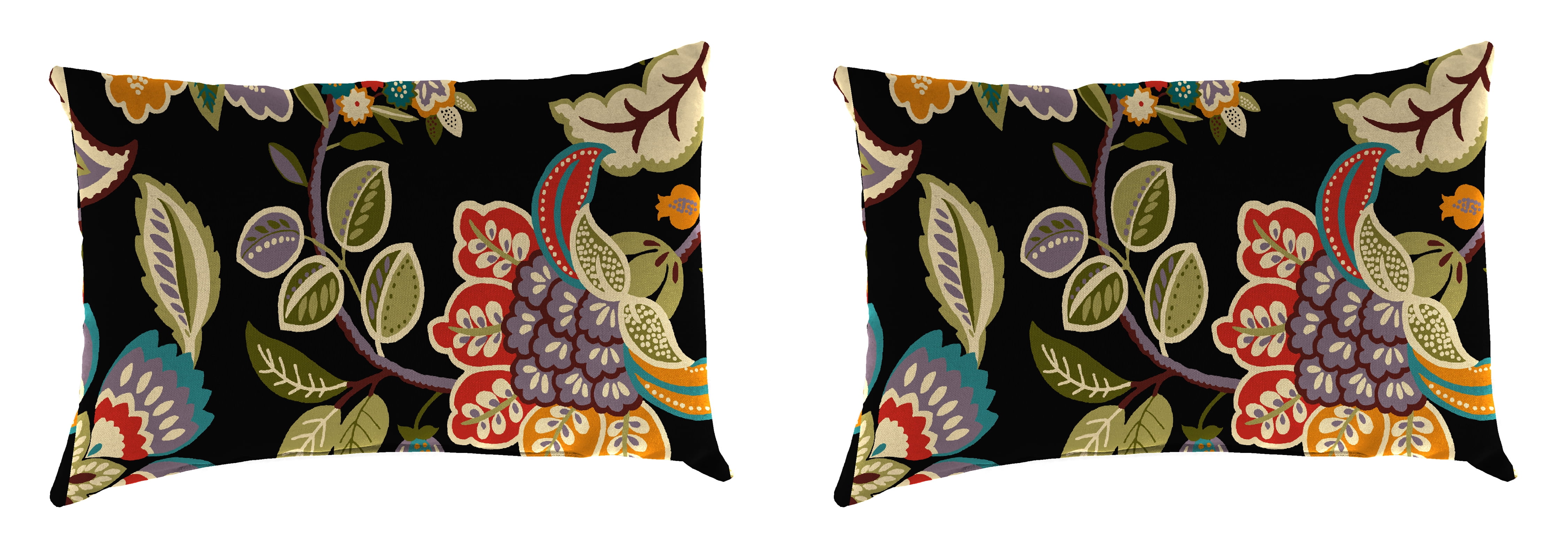 Jordan Manufacturing 18" x 12" Telfair Midnight Paisley Rectangular