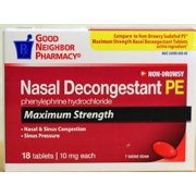 GNP Nasal Decongestant PE Non-Drowsy (18 tablets)