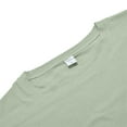 thumbnail image 7 of Men's Solid Color Linen T-shirt Casual Crew Neck Short Sleeve Blouse Lightweight Basic Sports Tops, 7 of 7