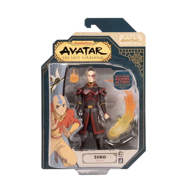 Figura Jazwares Zuko Libro Uno 11,5 cm con efectos de fuego