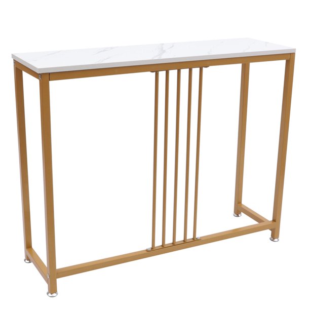 OUKANING Sofa Table Modern Console Entryway Display Shelf Hallway