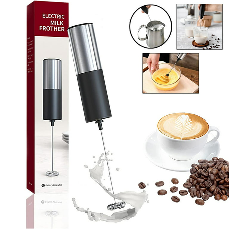 Deluxe Milk Frother Whisk Mixer - Perfect for Coffee, Cappuccino, and Lattes