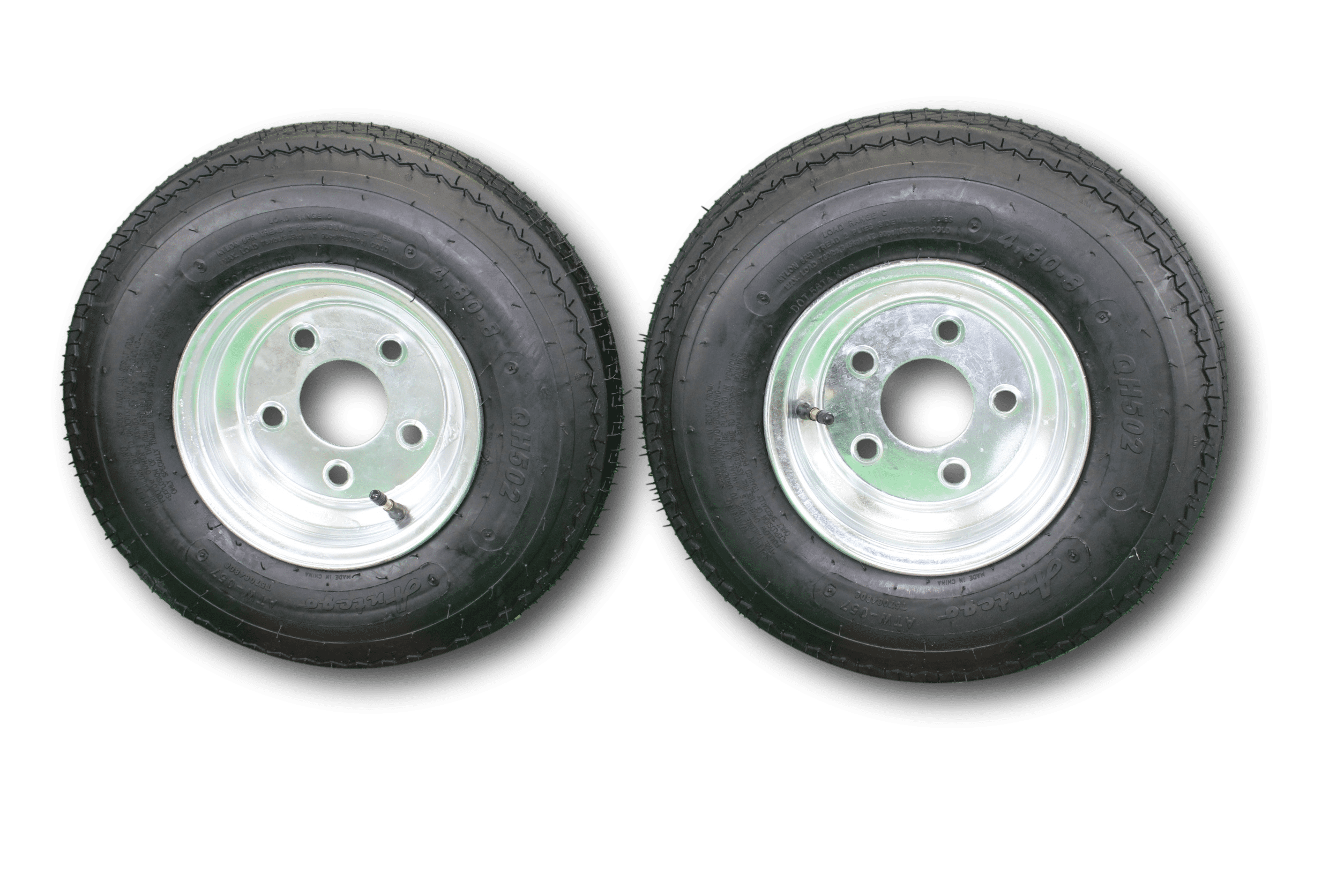 Buy 2Pack Antego Trailer Tire On Rim 4808 4.808 Load C 5 Lug